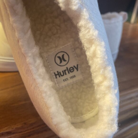 Hurley Women’s 10 Arlington Puff Slipper Clog Heathered Cream - Picture 7 of 9